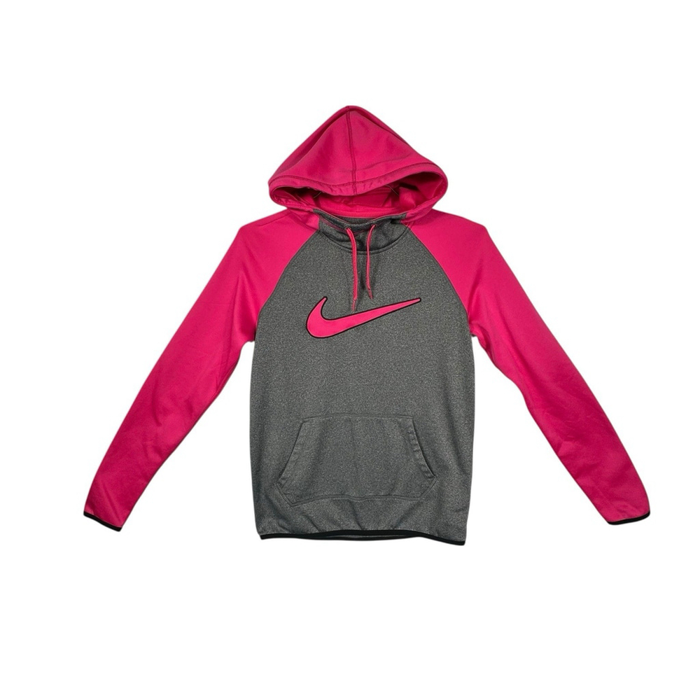 NIKE Therma-Fit Therma Hoodie Fleece Lined Women’s small Pullover Pink